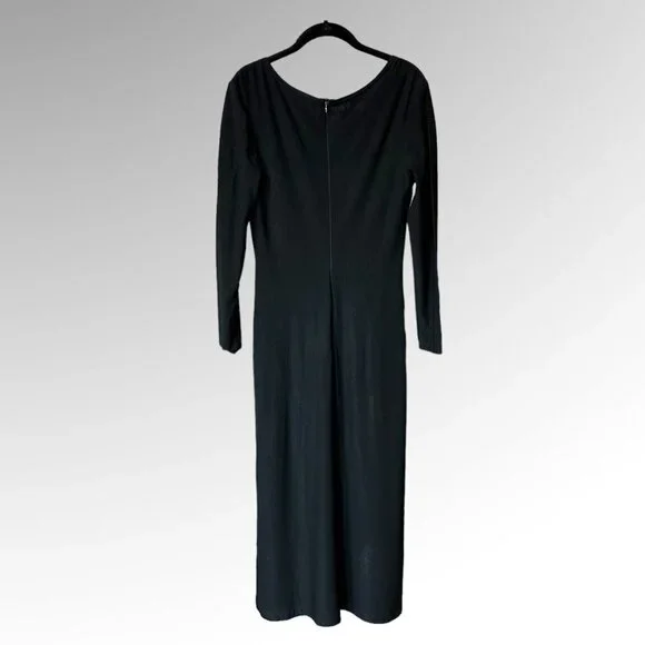 Joseph Ribkoff Black Maxi Long Sleeve Dress Size 8 - Picture 2 of 5